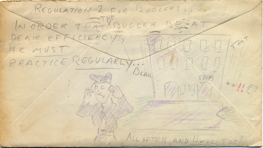 Bugler's practice — envelope art