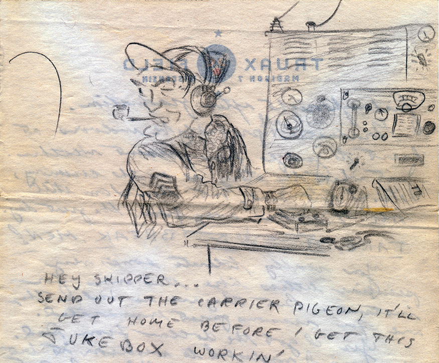 Carrier pigeon cartoon