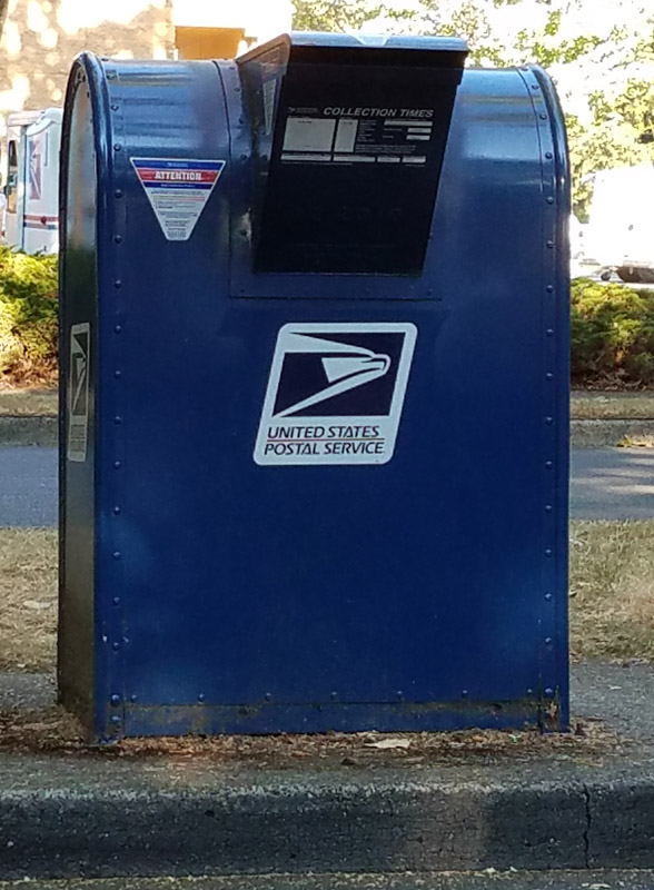 a United States Postal Service mailbox