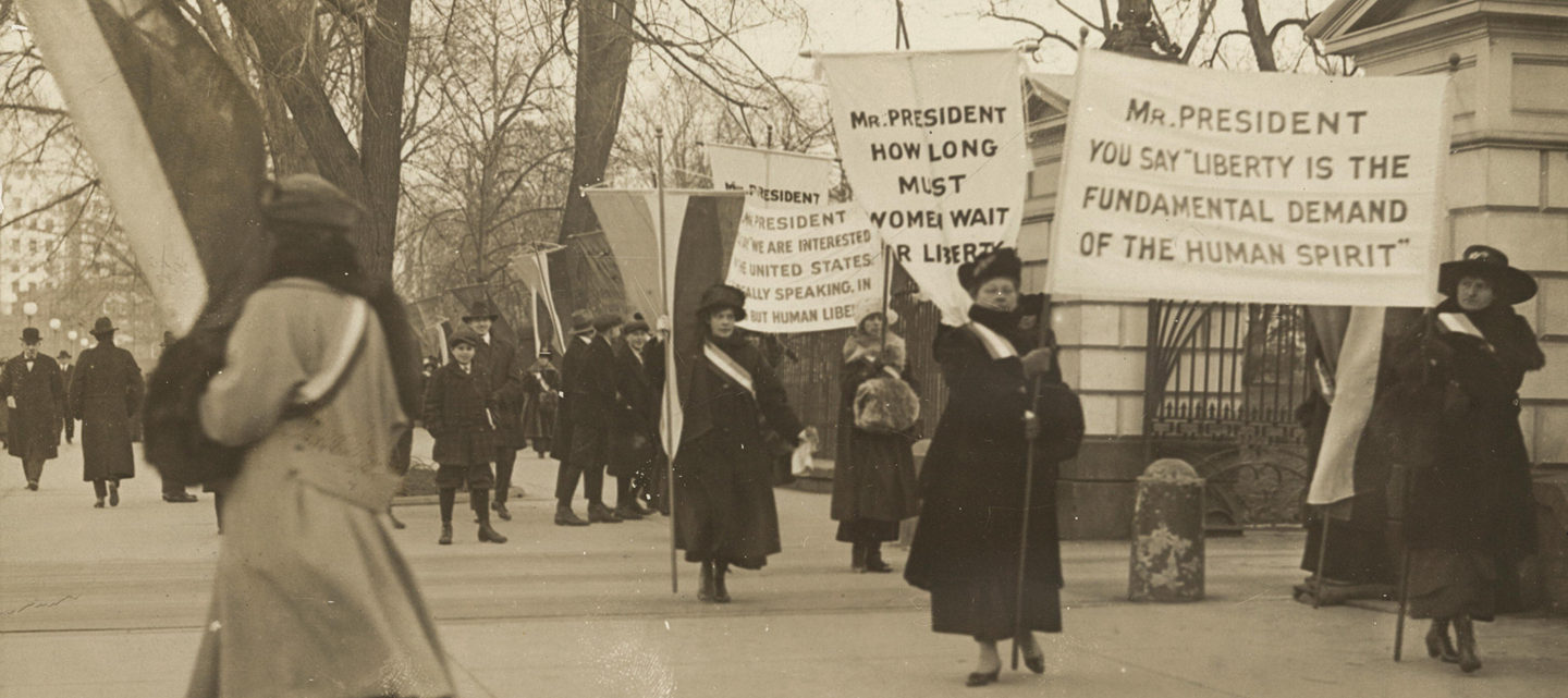 “Suffragettes” march on the ballot box