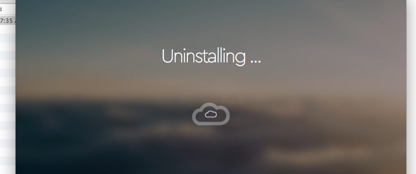Uninstalling…